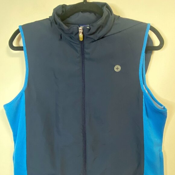 NordicTrack Women's Hooded Vest Medium Navy Blue Polyester Outdoor Sportswear - Picture 5 of 9